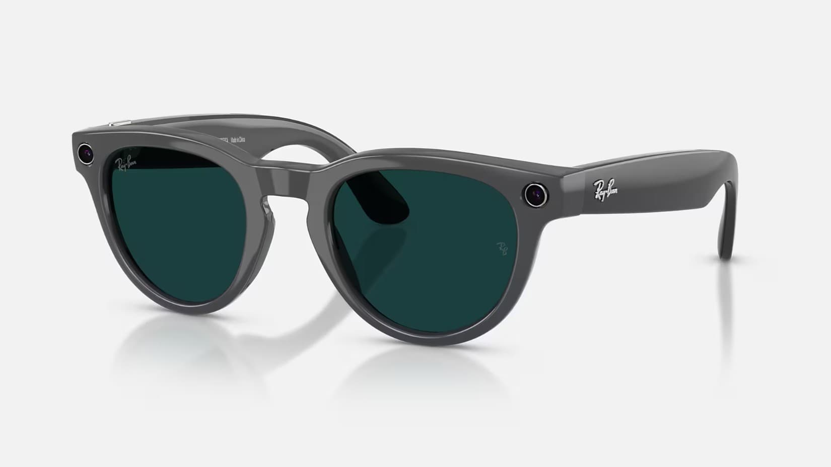 Ray-Ban Meta Headliner Gen 2 Shiny Asteroid Grey with Transitions® Clear/Emerald Lenses