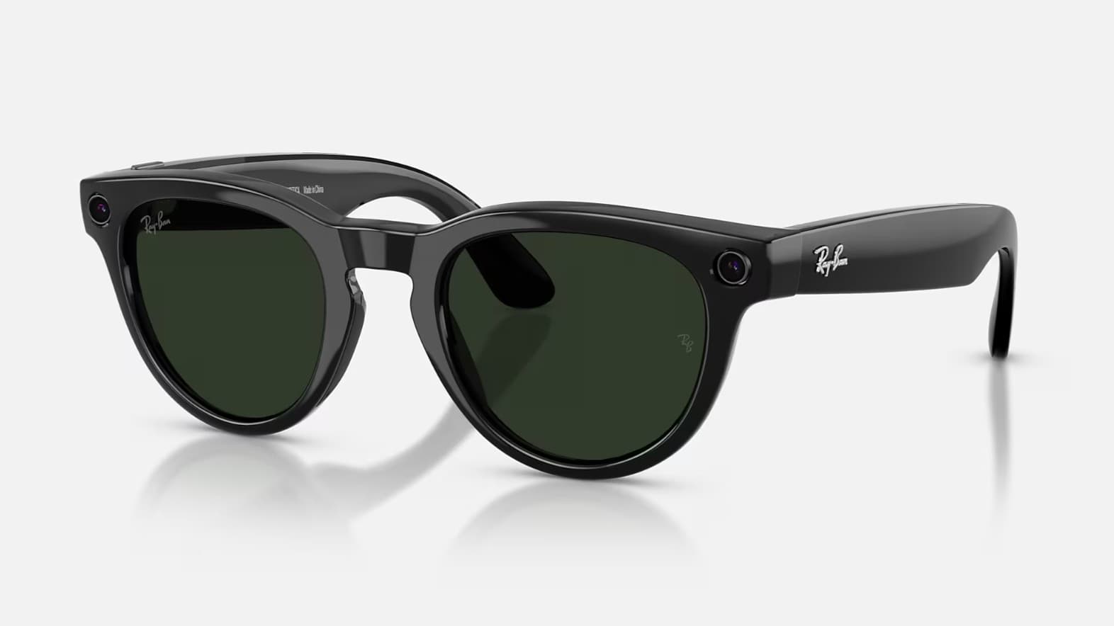 Ray-Ban Meta Headliner Gen 2 Shiny Black with Transitions® Clear/Graphite Green Lenses