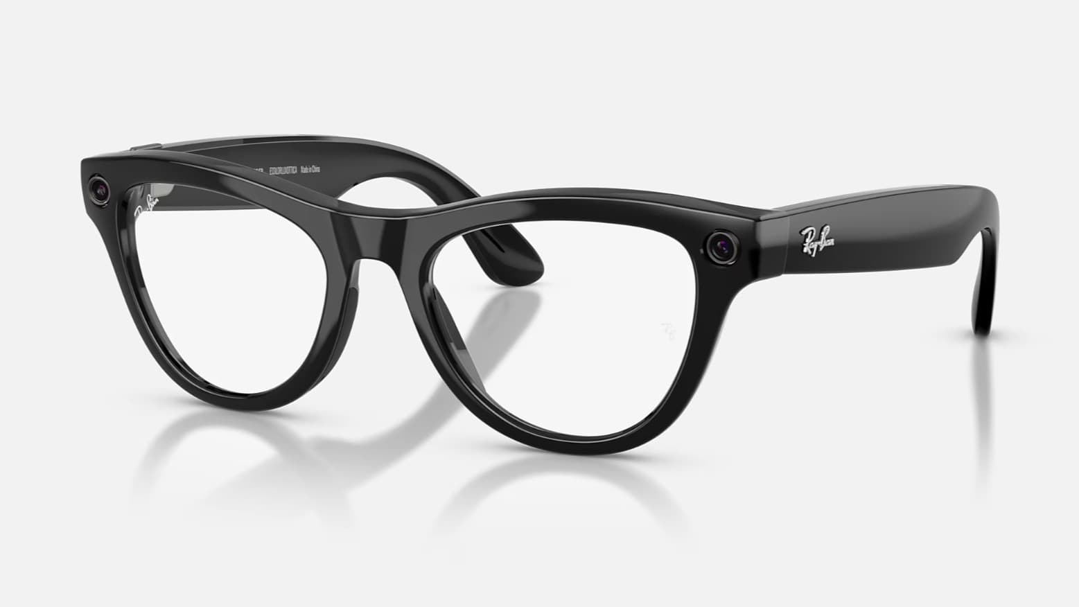 Ray-Ban Meta Skyler Gen 2 Shiny Black with Clear Lenses